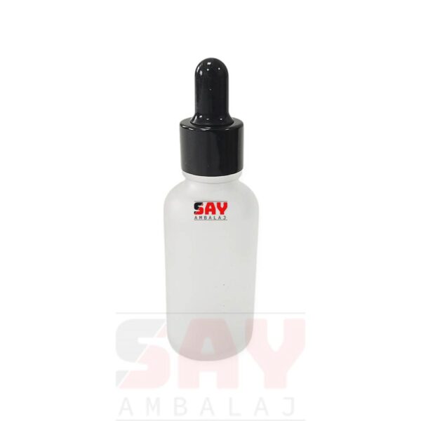 Siyah Metal Damlalıklı 18PP Cam Şişeler - Görsel 2