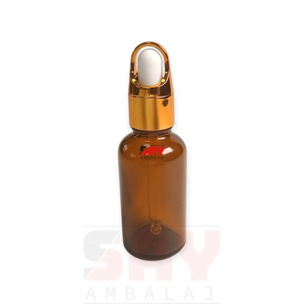 Gold Metal Kelebek Damlalıklı 18PP Cam Şişeler - Görsel 2