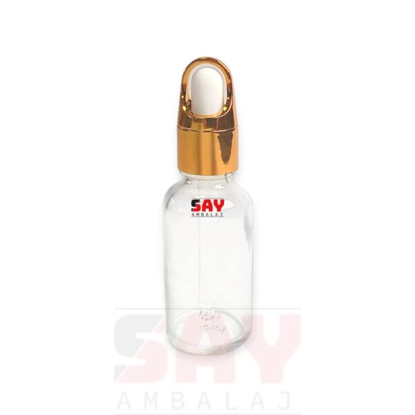 Gold Metal Kelebek Damlalıklı 18PP Cam Şişeler - Görsel 5