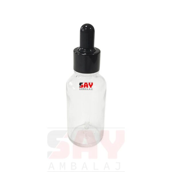Siyah Metal Damlalıklı 18PP Cam Şişeler - Görsel 5