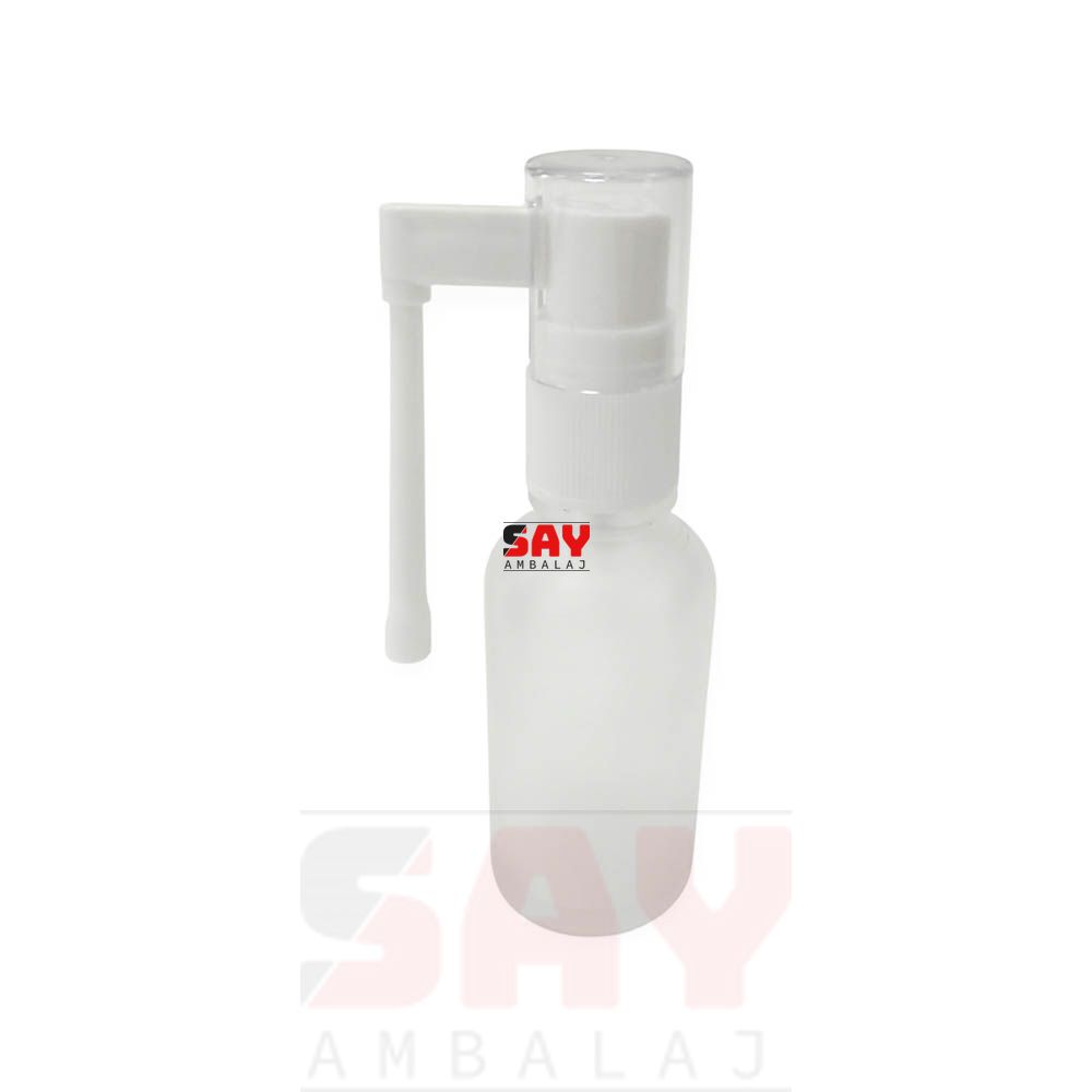 Beyaz Plastik Boğaz Spreyli 18PP Cam Şişeler - Görsel 3