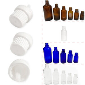 Beyaz Plastik İçten Damlalıklı 18PP Cam Şişe