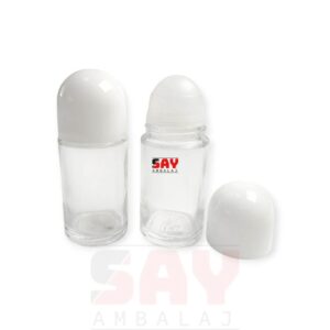 50 cc Beyaz Kapaklı Cam Roll-on