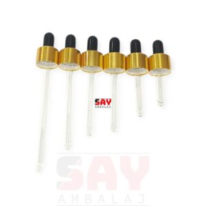 Gold Metal Siyah Lastikli 18 pp Damlalık