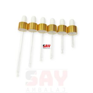 Gold Metal Beyaz Lastikli 18 pp Damlalık