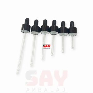 Siyah Metal Siyah Lastikli 18 pp Damlalık