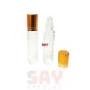 5 CC Şeffaf Cam Roll-on Şişesi Gold Kapak (Hellezon model)