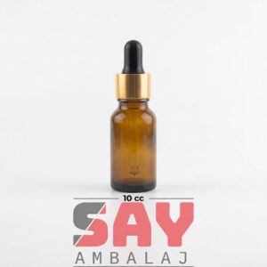 Sise-Amber-Cam-Gold-Damalaıklı-Siyah-Emzik 10 cc