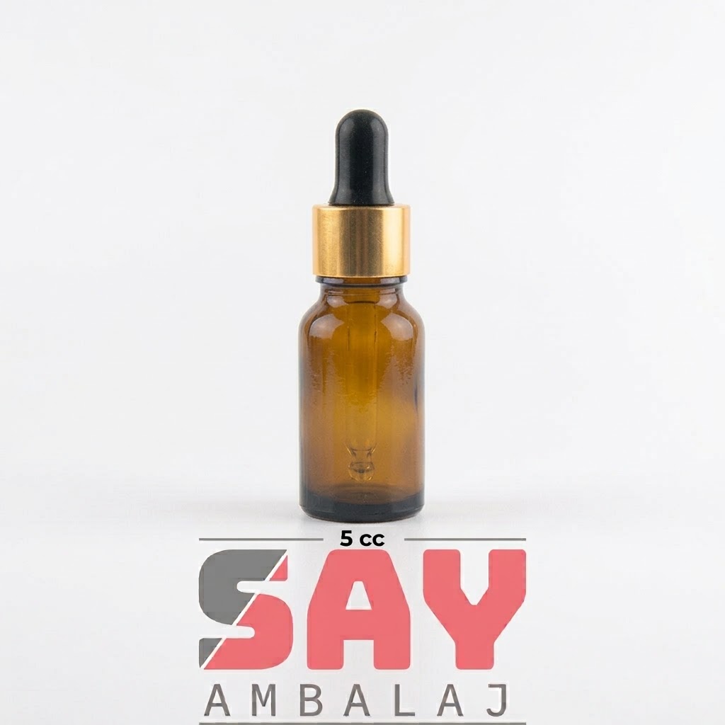 Sise-Amber-Cam-Gold-Damlalıklı-Siyah-Emzik- 5cc